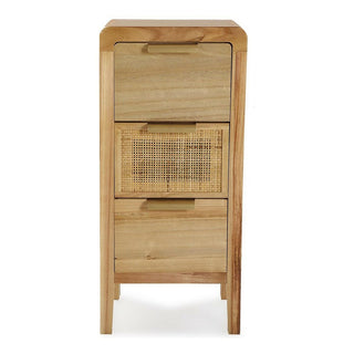 Cassetto di cassetti versa Rattan MDF Wood (24 x 66 x 30 cm)