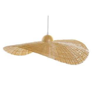 Luce del soffitto DKD Home Arredamento 70 x 70 x 10 cm naturale 220 V 40 W Sunhat