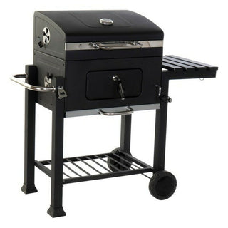 Coal Barbecue with Cover and Wheels DKD Home Decor Steel (140 x 60 x