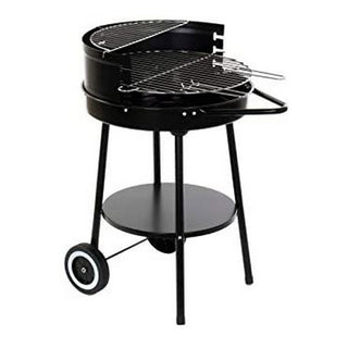 Coal Barbecue with Wheels DKD Home Decor Metal (59 x 49 x 82 cm)