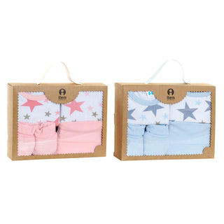 Set of clothes DKD Home Decor Cotton Stars Blue Multicolour Pink One