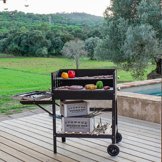 Coal Barbecue with Wheels DKD Home Decor RC-177308 113 x 51 x 97 cm