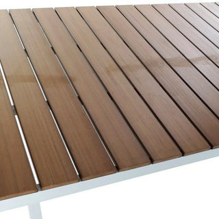 Eettafel DKD Home Decor Resin aluminium 160 x 90 x 75 cm