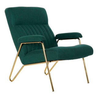 Décor de fauteuil DKD 8424001795499 Golden Metal Polyester Green (69