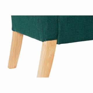 مقعد DKD لديكور المنزل 8424001795512 خشب طبيعي وبوليستر أخضر (130 ×