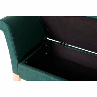 مقعد DKD لديكور المنزل 8424001795512 خشب طبيعي وبوليستر أخضر (130 ×