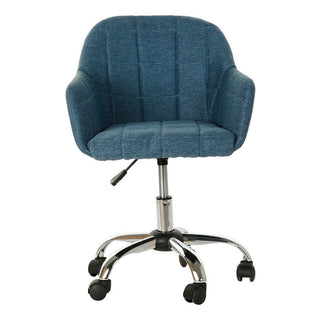 Modrá vícebarevná stříbrná židle 52 x 60 x 79 cm