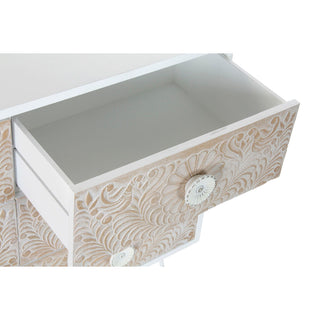 Cassetto di cassetti DKD Home Arredamento 100 x 42 x 80 cm di plastica bianca