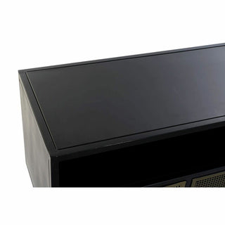 أثاث تلفزيون DKD ديكور منزلي أسود معدني ذهبي (125 × 41 × 62 سم)