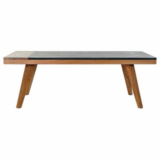 Table à manger dkd décor intérieur en bois acacia 130 x 60,5 x 45 cm