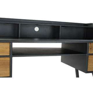 Desk DKD Home Decor ad abete in metallo (135 x 60 x 95 cm)