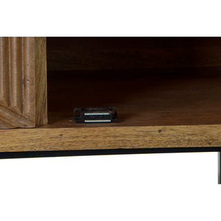 أثاث تلفزيون DKD Home Decor مقاس 125 × 40 × 54,5 سم ضوء معدني طبيعي