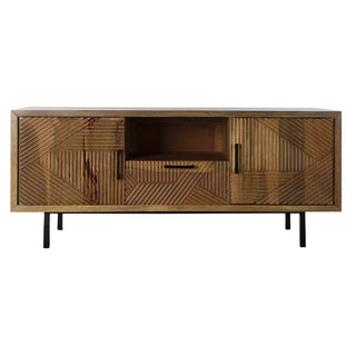 TV furniture DKD Home Decor 125 x 40 x 54,5 cm Natural Metal Light