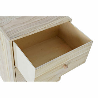 Cassetto di cassetti DKD Home Decorazioni in metallo naturale in legno paolownia (40 x 29