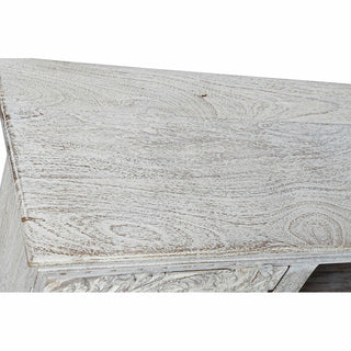 TV furniture DKD Home Decor 8424001858347 Metal White Mango wood 160 x