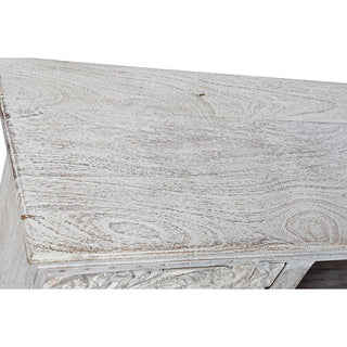 TV furniture DKD Home Decor 8424001858347 Metal White Mango wood 160 x