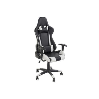 Silla de oficina con Headrest DKD Home Decoración 70 x 55 x 139 cm blanco negro