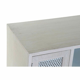 أثاث تلفزيون DKD ديكور منزلي خشب MDF أبيض (110 × 61 × 41 سم)
