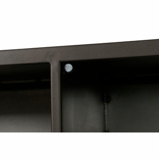 أثاث تلفزيون DKD ديكور منزلي معدن كريستال أسود (150 × 50 × 45 سم)