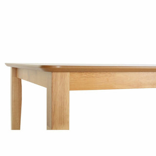 Ensemble de table avec 6 chaises DKD décor intérieur en bois mdf en chêne brun clair (1,4 x