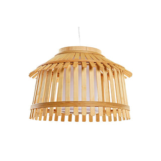 Luce del soffitto DKD Home Arredamento di bambù marrone 50 W 43 x 43 x 29 cm