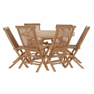 Ensemble de table avec chaises DKD Dec Home 90 cm 120 x 120 x 75 cm