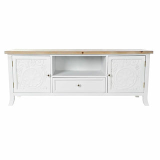 TV furniture DKD Home Decor White Multicolour Natural Metal Fir