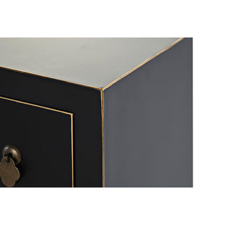 TV furniture DKD Home Decor Black Oriental White Golden White/Black