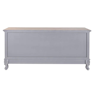 TV furniture DKD Home Decor Paolownia wood MDF Wood Grey Natural 120 x