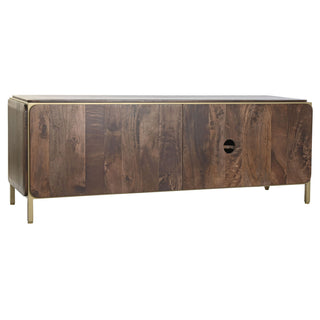 Tv -meubels DKD Home Decor Brown Steel Mango Wood (140 x 40 x 48 cm)