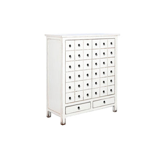 Cassetto di cassetti DKD Home Arredamento white orientale laccata 102 x 42 x