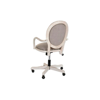 كرسي مكتب DKD Home Decor أبيض رمادي فاتح 52 × 50 × 88 سم