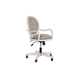 كرسي مكتب DKD Home Decor أبيض رمادي فاتح 52 × 50 × 88 سم