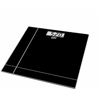 ميزان حمام رقمي EDM كريستال أسود 180 كجم (26 × 26 × 2 سم)