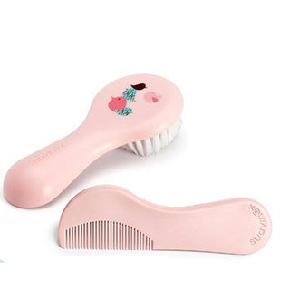 Set of combs/brushes Suavinex Hygge Baby Cepillo Rosa Pink 2 Units (2 - Dulcy Beauty