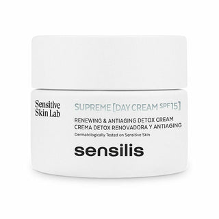 Day-time Anti-aging Cream Sensilis Supreme Detox Renew Spf 15+ (50 ml) - Dulcy Beauty