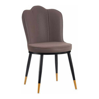 En acier polyskine en coquille violet en fauteuil (53 x 88 x 67 cm)