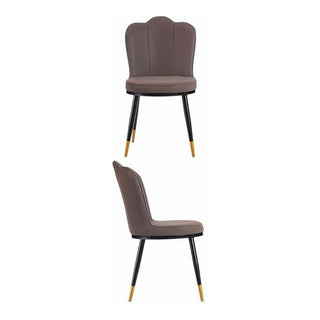 En acier polyskine en coquille violet en fauteuil (53 x 88 x 67 cm)