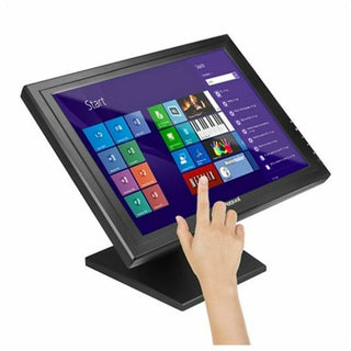 Touch Screen Monitor iggual IGG315750 15" LCD XGA USB Black 15" LED
