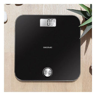 Digital Bathroom Scales Cecotec EcoPower 10000 Healthy Black LCD 180