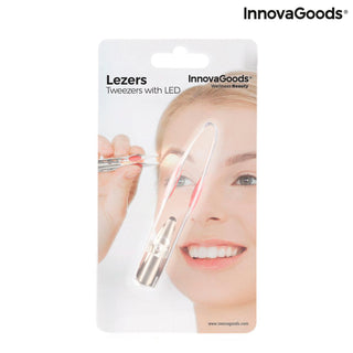 Hair Removal Tweezers with LED Lezers InnovaGoods - Dulcy Beauty