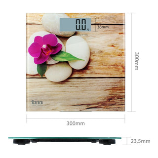 Digital Bathroom Scales TM Electron Zen Brown Slim (23 mm)
