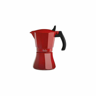 Italian Coffee Pot JATA HCAF2006 Red Aluminium (6 Cups)