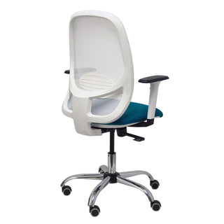 Office Chair Cilanco P&C 354CRRP White Green Green/Blue