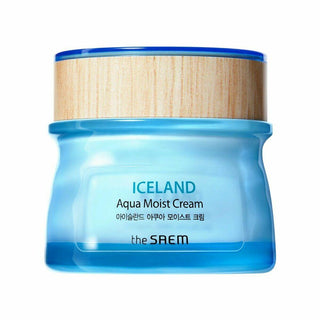Hydrating Facial Cream The Saem Iceland Aqua Moist (60 ml) - Dulcy Beauty