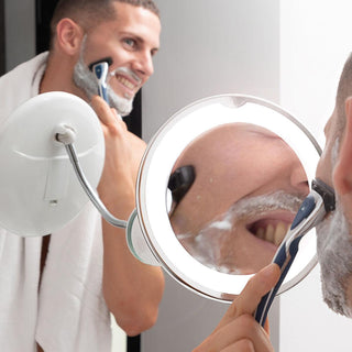 LED magnifying mirror with Flexible Arm and Suction Pad Mizoom - Dulcy Beauty