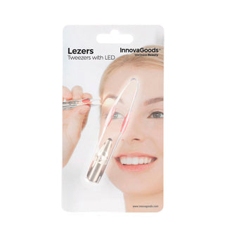 Hair Removal Tweezers with LED Lezers InnovaGoods - Dulcy Beauty