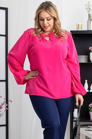 Blusa de talla grande