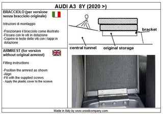 Loketní opěrka pro Audi A3 8y (od roku 2020)
