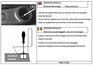 Loketní opěrka pro Toyota Aygo x